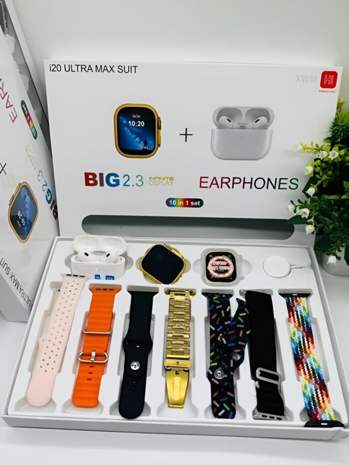 I20 Ultra Max Suit Smart Watch (10 In 1)