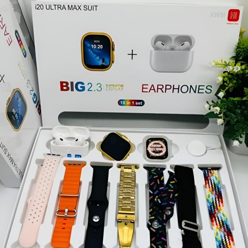 I20 Ultra Max Suit Smart Watch (10 In 1)