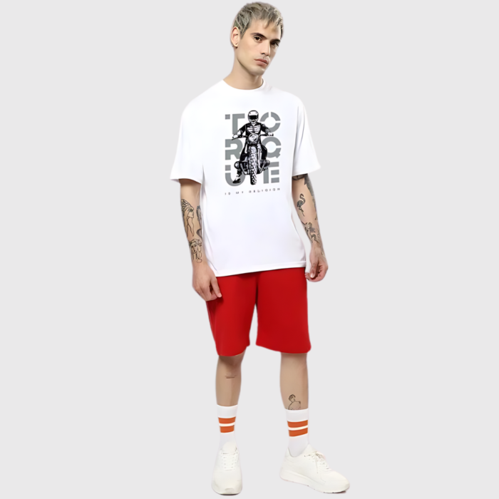 Torque Print Oversized T-Shirts