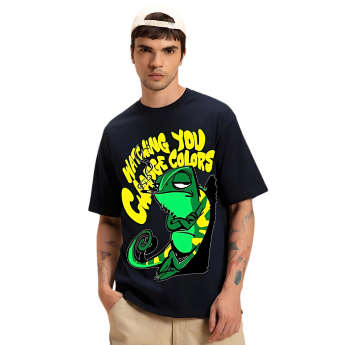 ChromaShift Blue Graphic T-Shirt