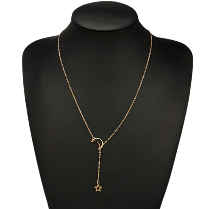 Moon Star Pendant Necklace - Image 3