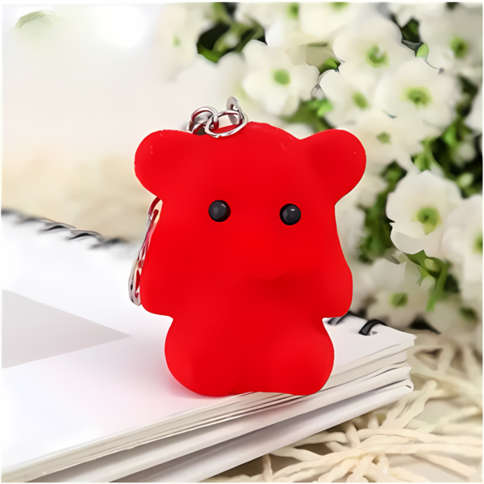 Cute Teddy Cherry Key Chain Duo - Image 2