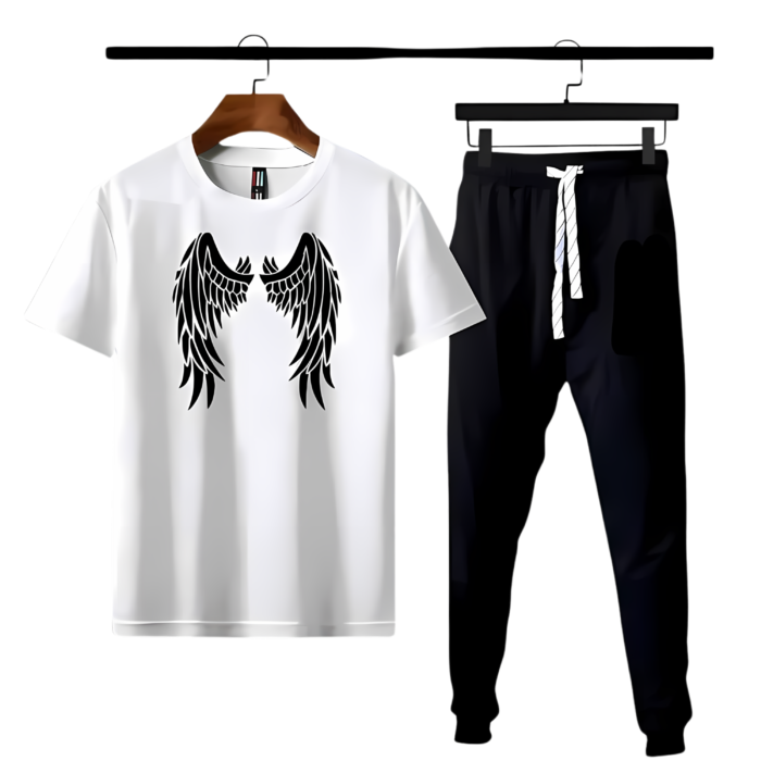 Eagle Wings Printed Gym Wear Tracksuit